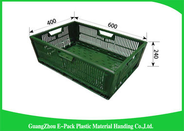 Mesh Ventilated Folding Plastic Crates durevole 600 * 400 * 400mm accatastabili portatili