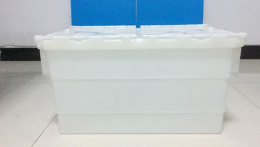 Capacità di carico allegata di plastica standard dei contenitori del coperchio di dimensione pp più alta