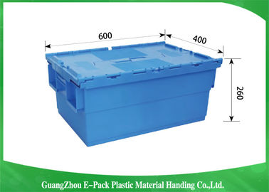 Contenitori di stoccaggio di plastica blu di Stardard grandi, stoccaggio di recipiente di plastica di economia di spazio
