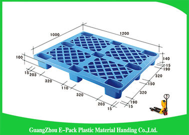 tempo di impiego lungo d'impilamento facile dei pallet di plastica sistemabili economici blu dell'esportazione di 1200*1000mm