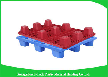 tempo di impiego lungo d'impilamento facile dei pallet di plastica sistemabili economici blu dell'esportazione di 1200*1000mm