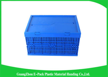 Mesh Folding Storage Crates, materiali di plastica pieghevoli dei silos di immagazzinamento della famiglia pp