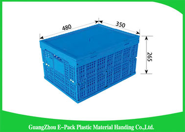 Mesh Folding Storage Crates, materiali di plastica pieghevoli dei silos di immagazzinamento della famiglia pp