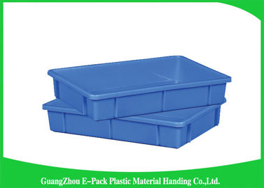 Grande accatastabile di plastica industriale dei negozi di alimentari di dimensione standard dei vassoi di stoccaggio riciclato
