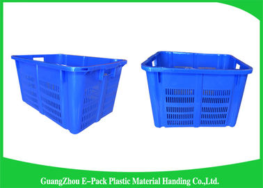 Tempo di impiego lungo d'impilamento facile dell'alimento di salute capacità di plastica blu delle casse di grande