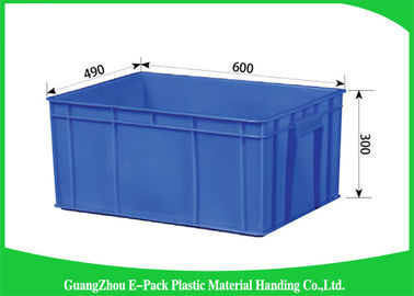 Negozi di alimentari di plastica accatastabili blu dei recipienti, scatole d'impilamento di plastica di dimensione standard