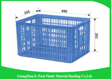 Impilamento facile dei negozi di alimentari del grado di Mesh Plastic Food Crates Food di salute