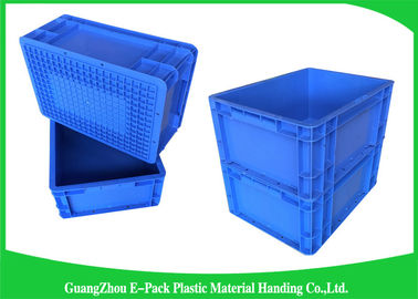 Container accatastabili di plastica di grande capacità che immagazzinano il blu del trasporto