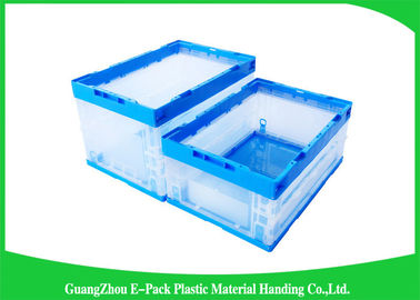 Scatole di stoccaggio di plastica pieghevoli del vergine pp con i coperchi, recipiente di plastica pieghevole impermeabile