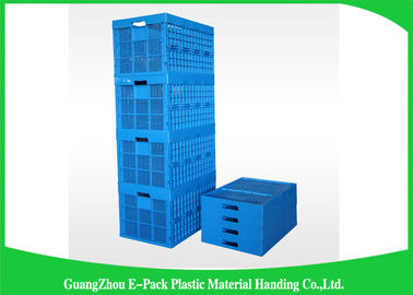 Mesh Ventilated Folding Plastic Crates durevole 600 * 400 * 400mm accatastabili portatili