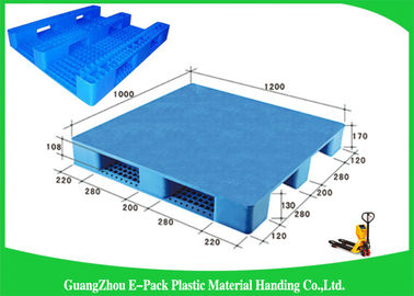 I pallet di plastica resistenti di logistica del magazzino raddoppiano i lati 1200 * 1000 * 170mm