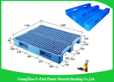 Pallet della plastica dell'HDPE del vergine di 100% gli euro hanno arieggiato accatastabile per industria alimentare