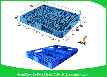 pallet di plastica del peso leggero di 1000mm * di 1200, pallet di plastica accatastabili della singola piattaforma solida