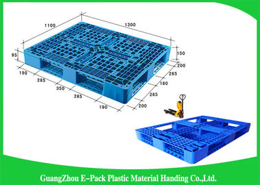 I pallet di plastica di spedizione dell'euro dell'esportazione di logistica raddoppiano la dimensione standard affrontata accatastabile