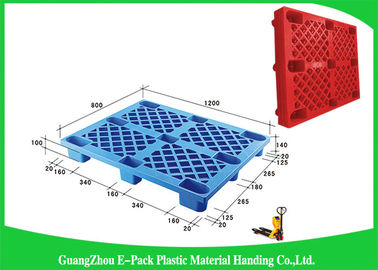 Commestibile di plastica sistemabile arieggiato dei pallet 1200 * 800 * 140mmWith nove piedi