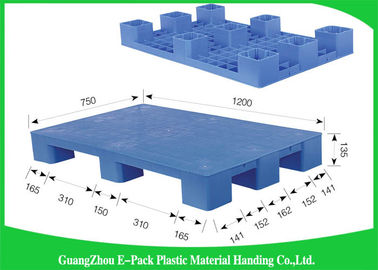 Singolo fronte dei pallet di plastica sistemabili leggeri nove piedi di materiale riciclato 100%