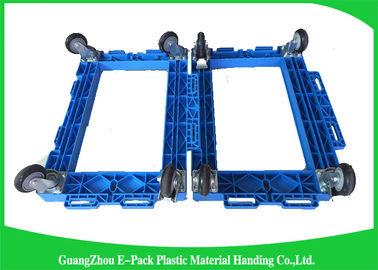 Carrello resistente pieghevole, ruote muoventesi dell'unità di elaborazione di Dolly Plastic Frame With dell'attrezzatura