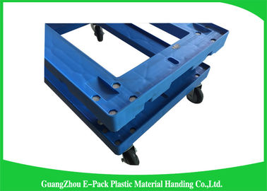 Carrello resistente pieghevole, ruote muoventesi dell'unità di elaborazione di Dolly Plastic Frame With dell'attrezzatura
