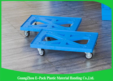 Materiali commoventi di plastica blu piani di Dolly Four Wheels 100% pp per l'industriale