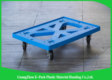 Materiali commoventi di plastica blu piani di Dolly Four Wheels 100% pp per l'industriale