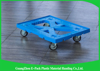 Materiali commoventi di plastica blu piani di Dolly Four Wheels 100% pp per l'industriale