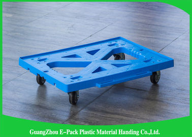 Materiali commoventi di plastica blu piani di Dolly Four Wheels 100% pp per l'industriale