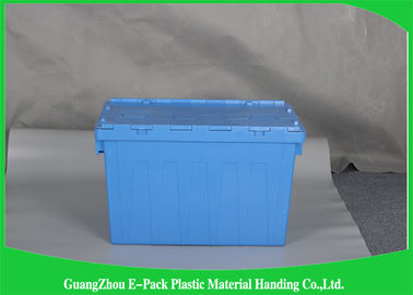 Distribuzione pieghevole allegata di plastica standard dei contenitori del coperchio grande per industria