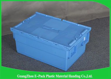 Blu allegato di plastica di protezione dell'ambiente dei contenitori del coperchio di grande distribuzione pieghevole