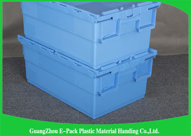 Blu allegato di plastica di protezione dell'ambiente dei contenitori del coperchio di grande distribuzione pieghevole