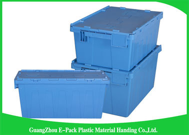 contenitori allegati di plastica 600 * 400 * 365mm commoventi accatastabili resistenti del coperchio 60L