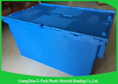 Recipienti di plastica grandi logistici d'imballaggio, muoversi di Tote With Hinged Lid Rentable di distribuzione