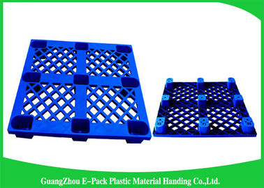 Blu di plastica sistemabile 1200 * 1000mm dell'esportazione delle gambe dei pallet 9 del carico di Economica
