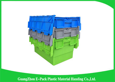 Contenitori allegati di plastica del coperchio da 60 litri/scatola di stoccaggio di plastica Lidded