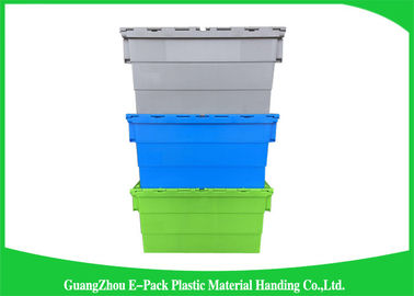 Contenitori allegati di plastica del coperchio da 60 litri/scatola di stoccaggio di plastica Lidded