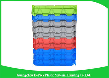 Contenitori allegati di plastica del coperchio da 60 litri/scatola di stoccaggio di plastica Lidded