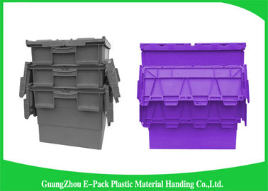 Le scatole muoventesi di plastica di Customzized hanno attaccato i contenitori del coperchio per il magazzino