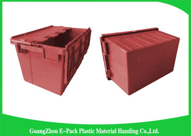 Magazzino Tote Boxes di plastica sistemabile/recipienti accatastabili con i coperchi a cerniera