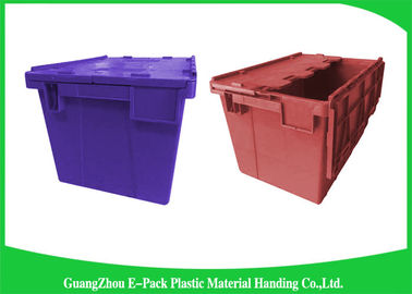 Magazzino Tote Boxes di plastica sistemabile/recipienti accatastabili con i coperchi a cerniera