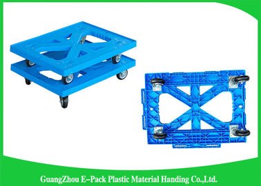 carrello commovente di plastica resistente del bene durevole 150kg, carrello a quattro ruote di logistica