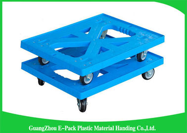 carrello commovente di plastica resistente del bene durevole 150kg, carrello a quattro ruote di logistica