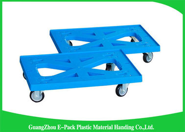 carrello commovente di plastica resistente del bene durevole 150kg, carrello a quattro ruote di logistica