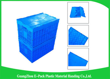 Mesh Collapsible Plastic Containers con i coperchi allegati/imballa le gabbie di plastica pieganti