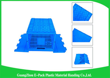 Mesh Collapsible Plastic Containers con i coperchi allegati/imballa le gabbie di plastica pieganti