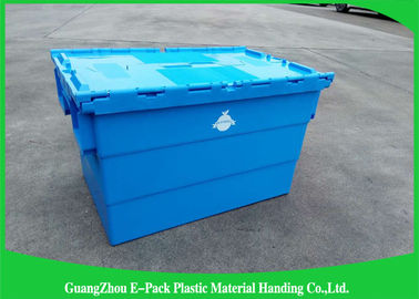 Totalizzatori d'imballaggio con il coperchio a cerniera, grandi recipienti di distribuzione di plastica logistici