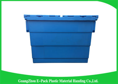 I contenitori di plastica blu del coperchio dell'attaccatura di stoccaggio hanno ordinato le altezze 60 * 40 * 41.2cm