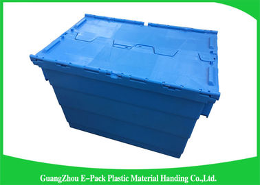 I contenitori di plastica blu del coperchio dell'attaccatura di stoccaggio hanno ordinato le altezze 60 * 40 * 41.2cm