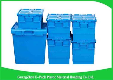 Contenitori allegati di plastica sistemabili del coperchio, cassa industriale di volume d'affari di stoccaggio