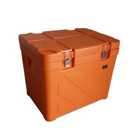 Scatola fresca isolata di plastica non tossica arancio, scatola di conservazione frigorifera di picnic 110L