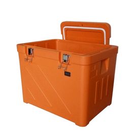 Scatola fresca isolata di plastica non tossica arancio, scatola di conservazione frigorifera di picnic 110L