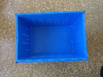 Coperchio allegato Mesh Body Plastic Storage Crates per trasporto